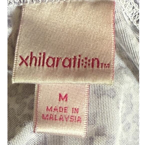 Vtg Xhilaration Womens Medium Y2K Babydoll Floral Satin Crochet Trim Cami Purple - Picture 6 of 8